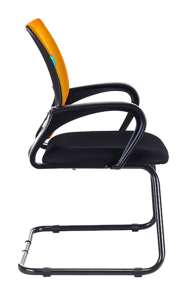 Кресло Бюрократ CH-695N-AV/OR/TW-11 (Office chair CH-695N-AV orange TW-38-3 seatblack TW-11 runners metal черный) артикул 263458Si-1 фото 4