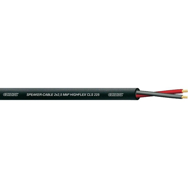 Акустический кабель Cordial CLS 225 BLACK FRNC артикул 300419Si-1