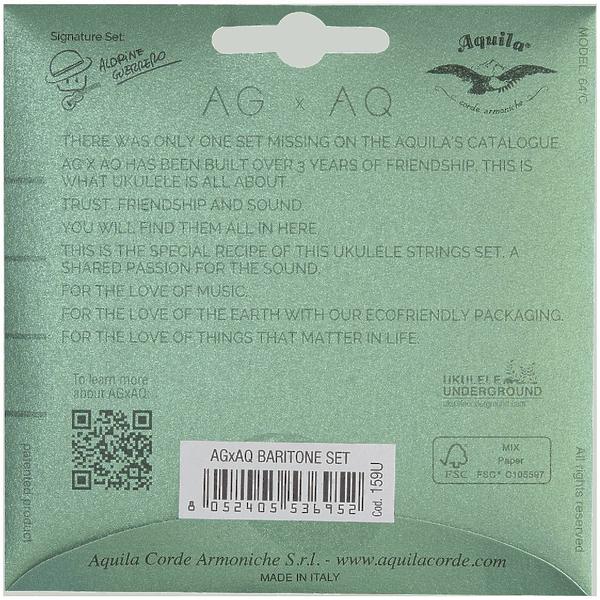 Струны для баритон укулеле Aquila AGxAQ 159U артикул 291726Si-1 фото 3