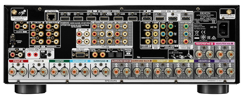 AV ресивер Denon AVC-X6700H Silver артикул 223056Si-1 фото 4