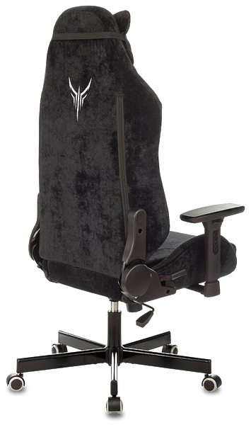Кресло Knight N1 BLACK (Game chair Knight N1 Fabric black Light-20 headrest cross metal) артикул 263303Si-1 фото 12