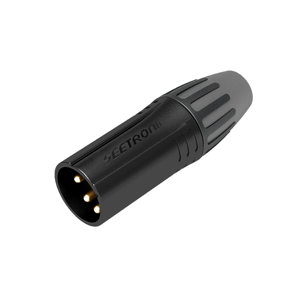 Разъем кабельный XLR3 Seetronic SCMM3-BG артикул 306576Si-1