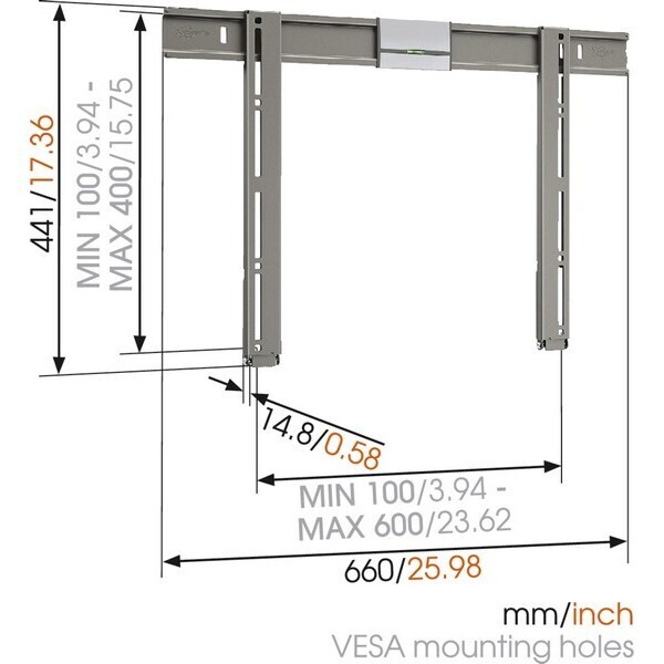 Кронштейн для телевизора Vogels THIN 305 артикул 158277Si-1 фото 4