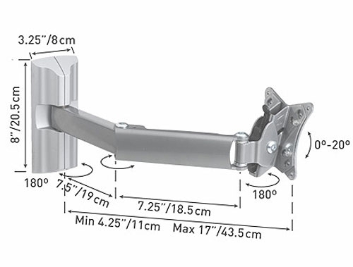 Крепёж для телевизора Barkan Model 34 C.B артикул 349231FV-1