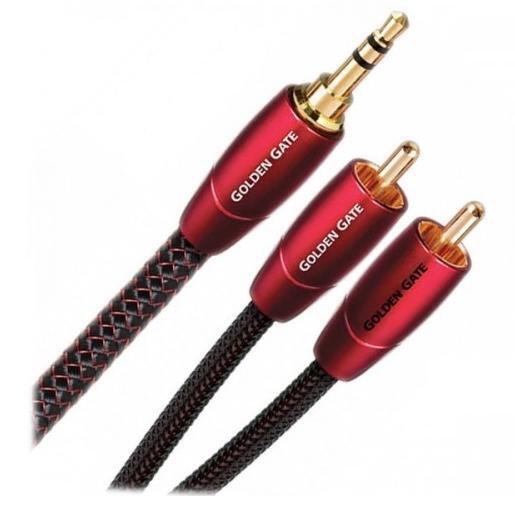 Кабель межблочный аудио AudioQuest Golden Gate 1.5m (3.5mm-RCA) артикул 163603Si-1