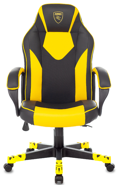 Кресло Zombie GAME 17 YELL (Game chair GAME 17 black/yellow textile/eco.leather cross plastic) артикул 263204Si-1 фото 8