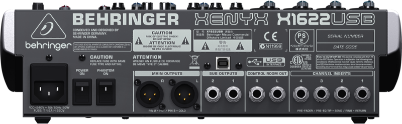 Микшерный пульт Behringer X1622USB артикул 106700Si-1 фото 4
