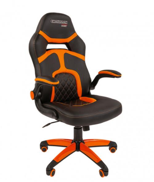 Кресло игровое Chairman game 18 00-07069663 Black/Orange артикул 269955Si-1