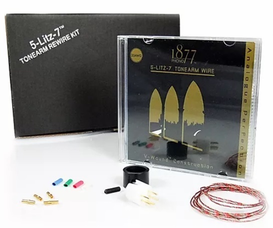 Ультратонкие кабели тонарма Zavfino 5-Litz-7 Tonearm Rewire Kit артикул 227863Si-1