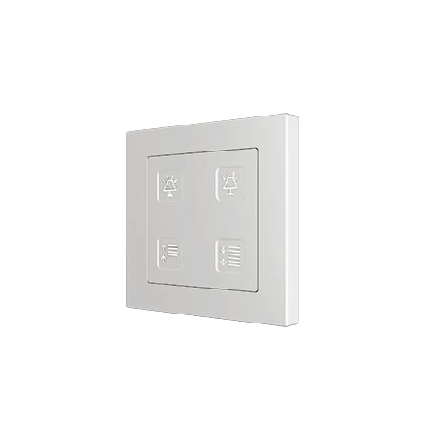 Сенсорный выключатель KNX Zennio Tecla 55 X4, 4-кнопочный, белый артикул 245199Si-1