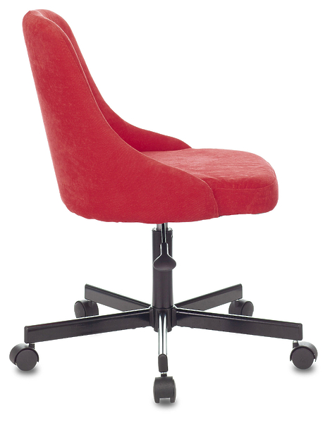 Кресло Бюрократ CH-340M/VELV88 (Office chair CH-340M red Velvet 88 cross metal) артикул 263406Si-1 фото 4