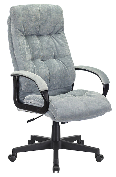 Кресло Бюрократ CH-824/LT-28 (Office chair CH-824 grey/l.blue Light-28 cross plastic) артикул 263435Si-1