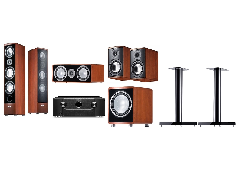 Комплект домашнего кинотеатра Marantz SR6015 Black + Canton + Ergo 690 + Ergo 620 + Ergo 655 CM + SUB 650 cherry + LS 660 black артикул 261317Si-1