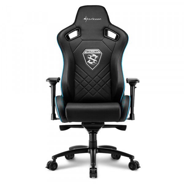 Кресло игровое Sharkoon SKILLER SGS4 BK/BU артикул 269929Si-1 фото 3