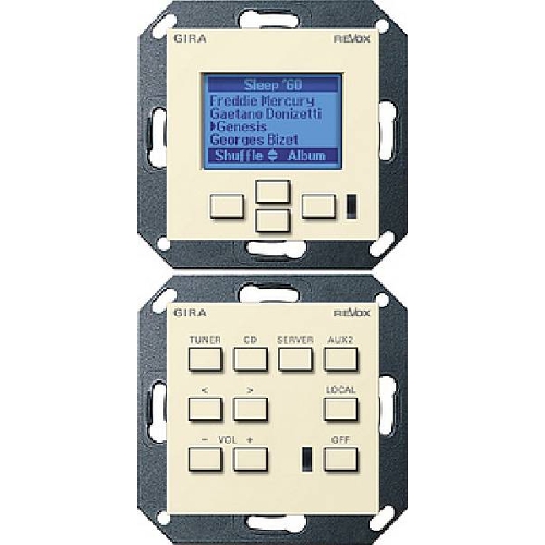 Настенная панель управления Revox M217/M218 GIRA System 55 (глянцевый кремовый) артикул 104121FV-1