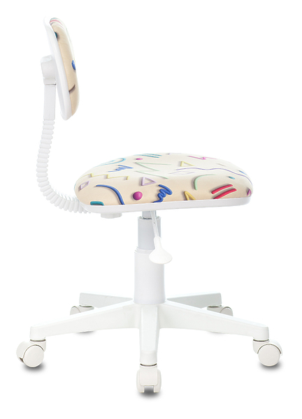 Кресло Бюрократ CH-W201NX/STICK-BG (Children chair CH-W201NX sandy Sticks 02 cross plastic plastik белый) артикул 263230Si-1 фото 4