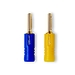 Разъем QED 1815 Airloc Plastic Banana Plug/20 Blue-Yellow