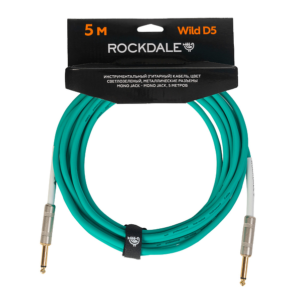 Инструментальный кабель ROCKDALE Wild D5 Light Green артикул 275666Si-1