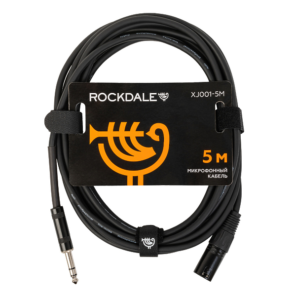 Микрофонный кабель ROCKDALE XJ001-5M Black артикул 275682Si-1