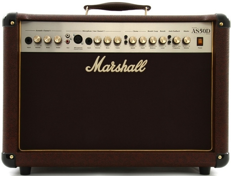 Комбо усилитель MARSHALL AS50D 50W 2X8'' ACOUSTIC SOLOIST COMBO артикул 131404Si-1