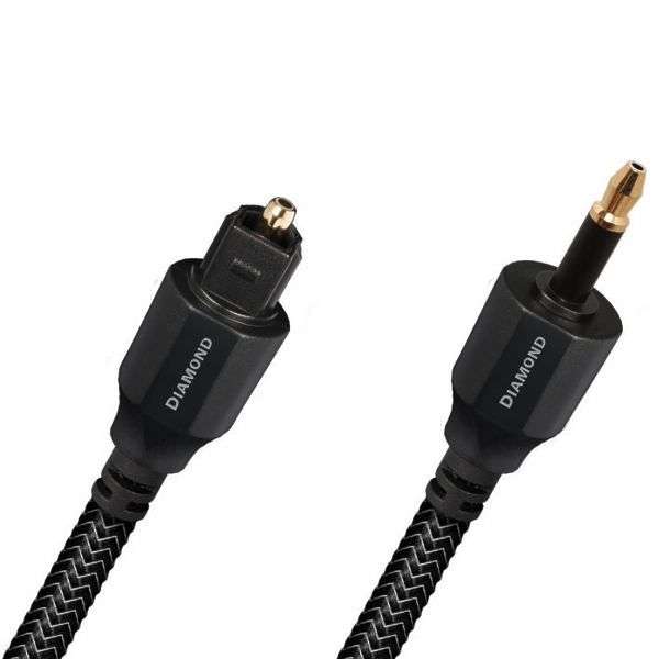 Цифровой оптический кабель AudioQuest Optical Diamond Toslink/Mini, 0.75 м артикул 221193Si-1