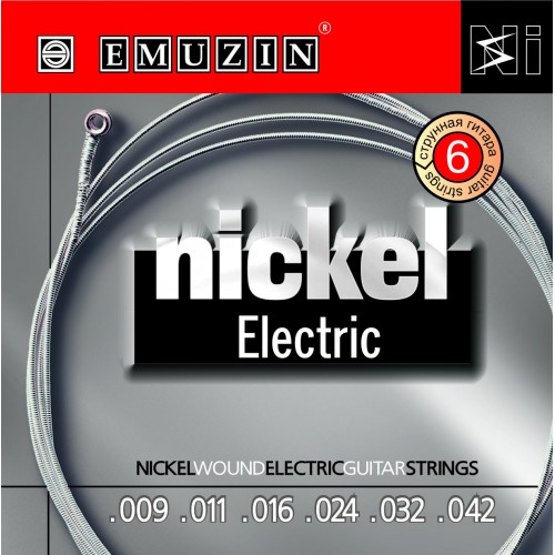 Струны для электрогитары Emuzin Nickel Electric 6n 9-38 артикул 291284Si-1