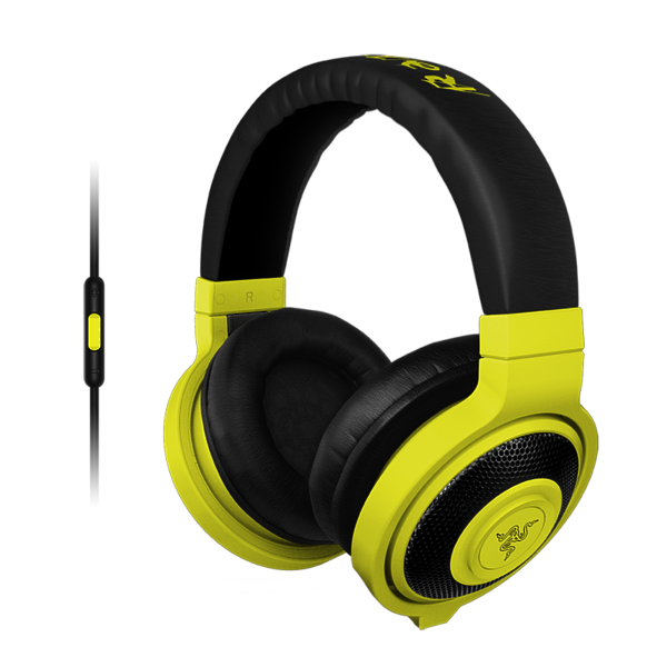Наушники Razer Kraken Mobile Neon yellow артикул 135369Si-1