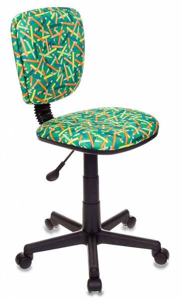 Кресло Бюрократ CH-204NX/PENCIL-GN (Children chair CH-204NX green pencils cross plastic) артикул 263305Si-1