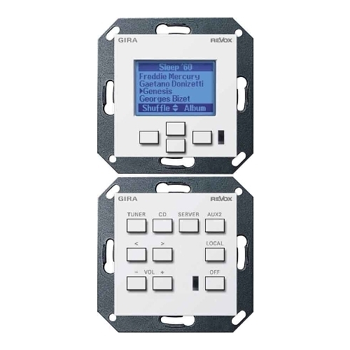 Настенная панель управления Revox M217/M218 GIRA System 55 (матовый белый) артикул 337182SI-1
