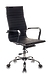 Кресло Бюрократ CH-883/BLACK (Office chair CH-883 black eco.leather cross metal хром)