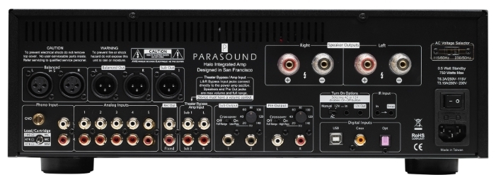 Стереоусилитель Parasound HALO Integrated Silver артикул 132020Si-1 фото 3