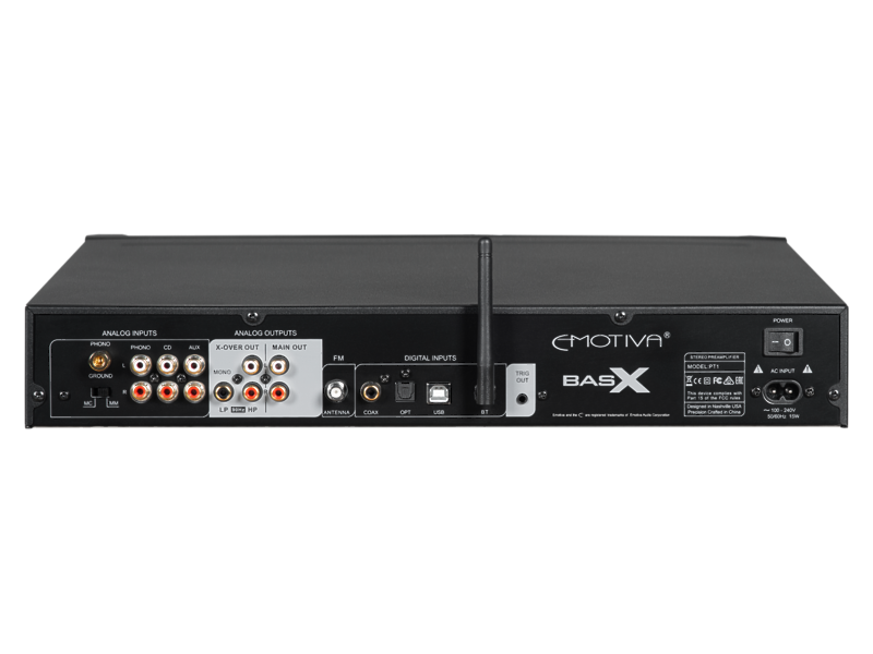 Предварительный усилитель Emotiva BasX PT1 Stereo Preamplifier/DAC/Tuner артикул 256040Si-1 фото 4