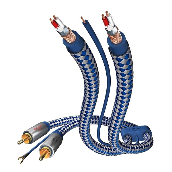 Кабель межблочный In-Akustik Premium Phono Cable RCA-RCA 0.75m #00405107 артикул 158693Si-1