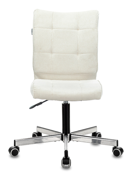 Кресло Бюрократ CH-330M/VELV20 (Office chair CH-330M milky Velvet 20 cross metal хром) артикул 263322Si-1 фото 3