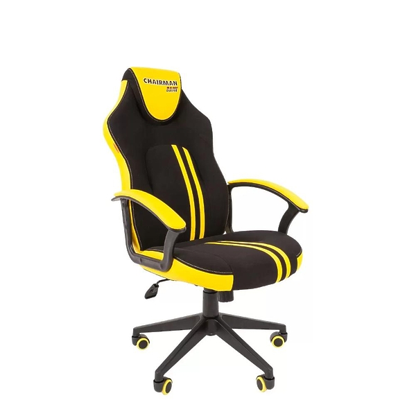 Кресло игровое Chairman game 26 00-07053960 Black/Yellow артикул 269969Si-1