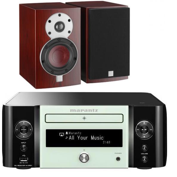 Стереокомплект Marantz M-CR611 green + Dali Menuet Rosso артикул 135105Si-1