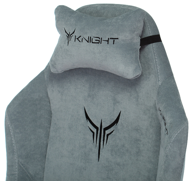 Кресло Knight N1 SKY (Game chair Knight N1 Fabric grey/l.blue Light-28 headrest cross metal) артикул 263337Si-1 фото 18