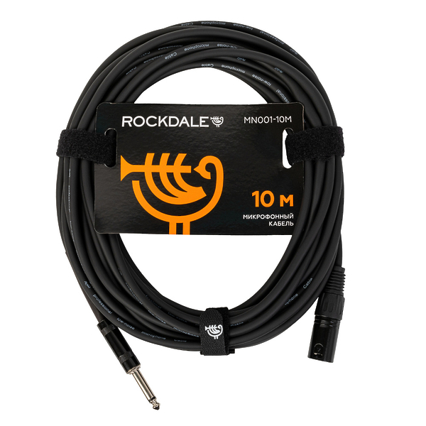 Микрофонный кабель ROCKDALE MN001-10M Black артикул 275685Si-1