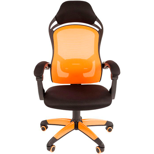 Кресло игровое Chairman game 12 00-07016631 Black/Orange артикул 269939Si-1 фото 3