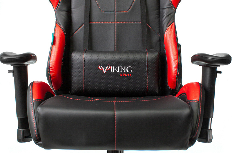 Кресло Zombie VIKING 5 AERO RED (Game chair VIKING 5 AERO black/red eco.leather headrest cross plastic) артикул 263235Si-1 фото 14