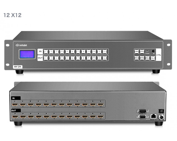 Матричный коммутатор Infobit iMatrix H1212 артикул 298567Si-1