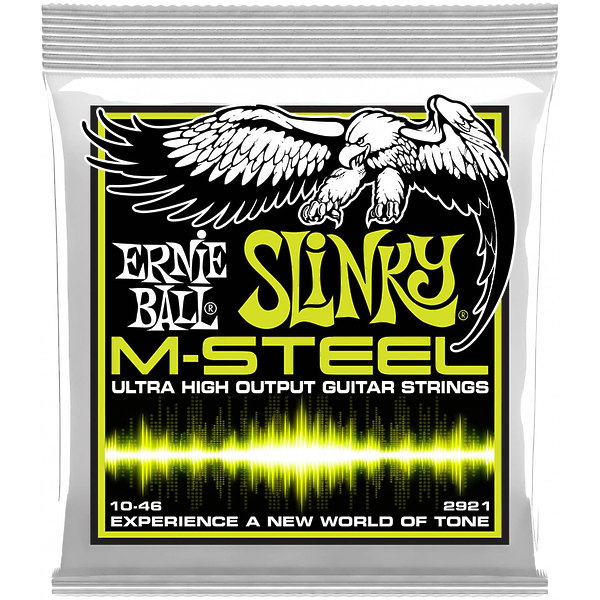 Струны для электрогитары Ernie Ball 2921 M-STEEL Regular Slinky артикул 291371Si-1