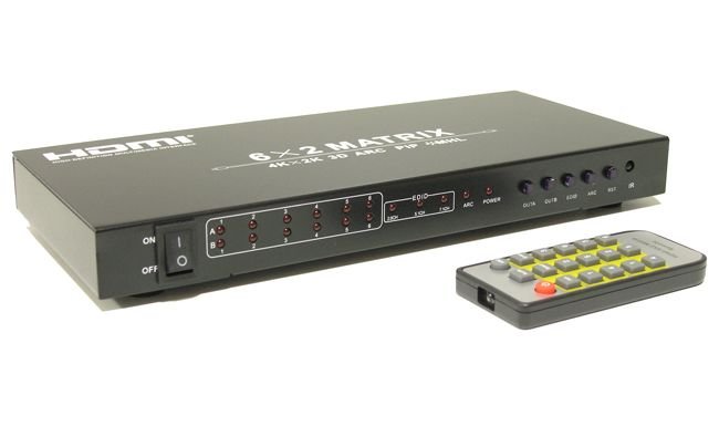 HDMI матрица Dr.HD 6x2, Professional, Поддержка 4K, 3D, ARC, MHL, PIP / Dr.HD MA 624 FS артикул 143225Si-1 фото 4