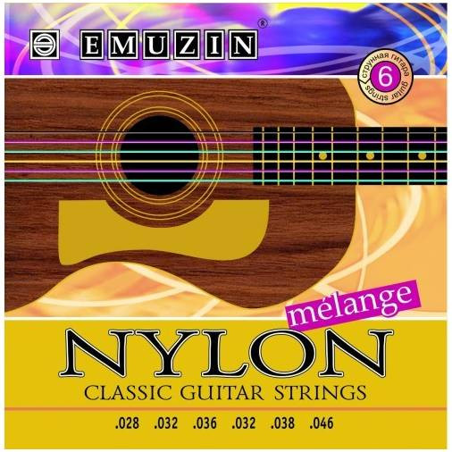 Струны для классической гитары Emuzin 6С376 Nylon 1-3 артикул 291035Si-1
