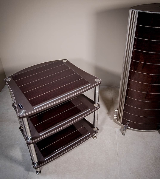Стойка под Hi-Fi Bassocontinuo Accordeon XL 4 B Wenge Нижняя полка артикул 176288Si-1 фото 6