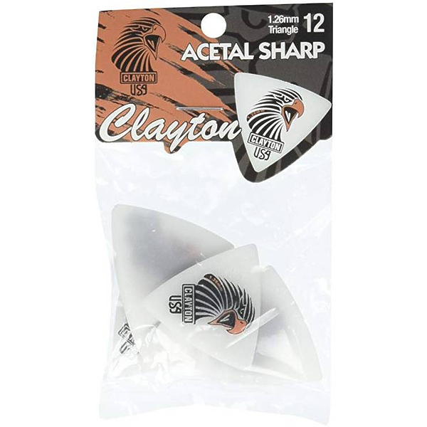 Медиаторы CLAYTON SART126/12 - 1.26 mm ACETAL SHARP широкие 12 шт артикул 290634Si-1