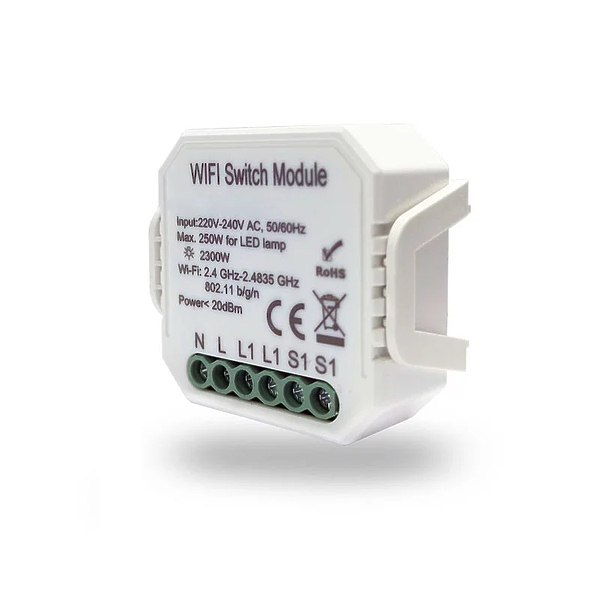 Wi-Fi реле-выключатель Denkirs RL1001-SM артикул 270928Si-1