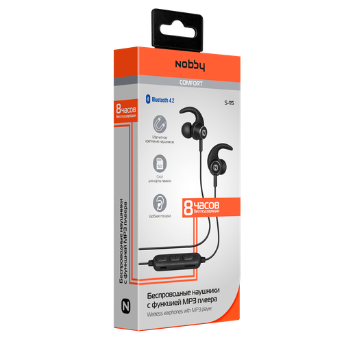 Наушники Nobby Comfort S-115 NBC-BH-42-64 черный артикул 220500Si-1 фото 3