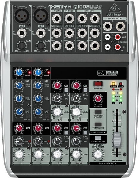 Микшерный пульт Behringer Q1002USB артикул 127014Si-1