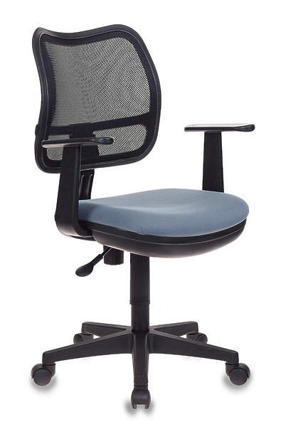 Кресло Бюрократ CH-797AXSN/26-25 (Office chair Ch-797AXSN black seatgrey 26-25 mesh/fabric cross plastic) артикул 263271Si-1
